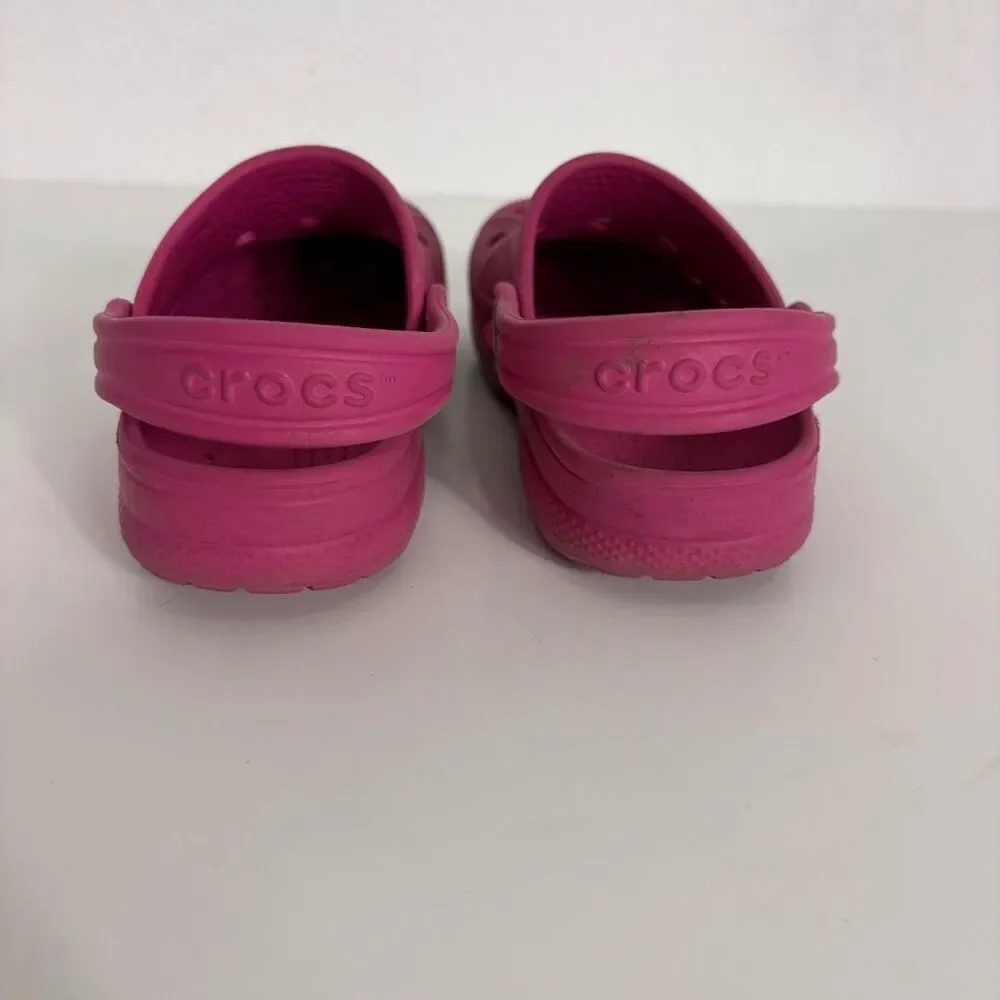 Crocs Pink Kid's Classic Clog Shoes Kid's‎ 10